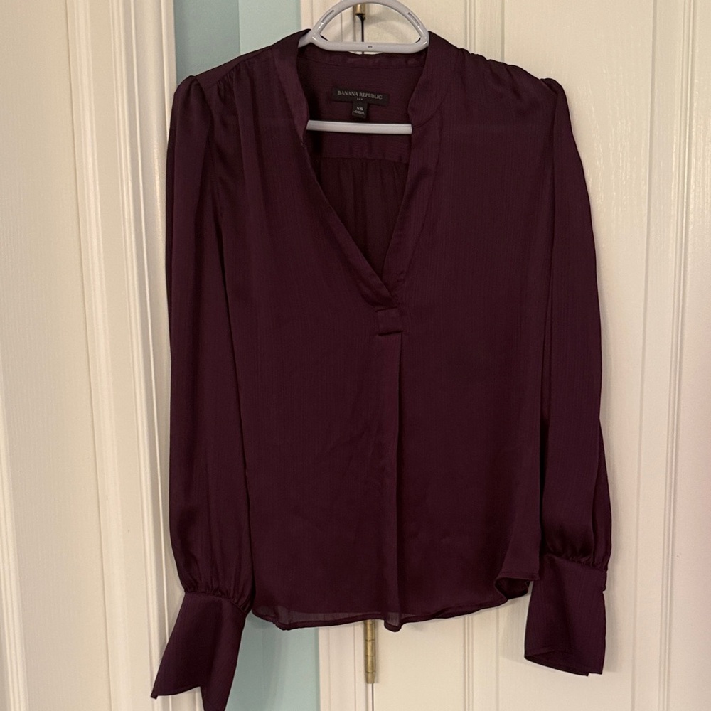 Banana Republic Deep Purple Blouse